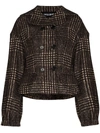 DOLCE & GABBANA CHECKED TARTAN DOUBLE-BREASTED JACKET