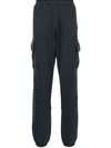 Off-white Logo-print Patch-detail Track Pants In Blue
