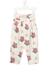 THE ANIMALS OBSERVATORY FLORAL PRINT TAPERED TROUSERS