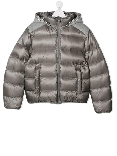 Herno Teen Padded Jacket In Grey