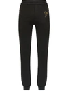 GIUSEPPE ZANOTTI LOGO PRINT-TRACK PANTS