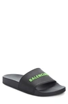 BALENCIAGA LOGO SLIDE SANDAL,565547W1S81