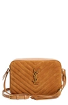 Saint Laurent Women's Mini Lou Matelassé Leather Camera Bag In Brown