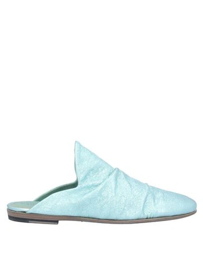 Pantanetti Mules & Clogs In Turquoise