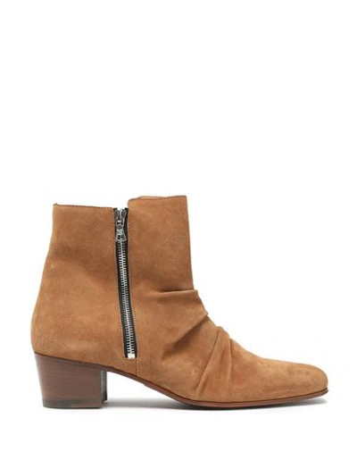 Amiri Ankle Boots In Brown