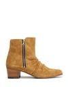 AMIRI AMIRI WOMAN ANKLE BOOTS CAMEL SIZE 7 SOFT LEATHER,11937838UL 7