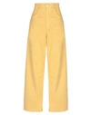 DEPARTMENT 5 DEPARTMENT 5 WOMAN PANTS OCHER SIZE 31 COTTON, ELASTANE