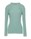 PARTOW PARTOW WOMAN TURTLENECK LIGHT GREEN SIZE S VIRGIN WOOL,14051889PI 5