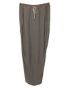 Rick Owens Maxi Skirts In Grey