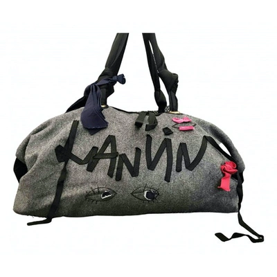 Pre-owned Lanvin Grey Wool Travel Bag
