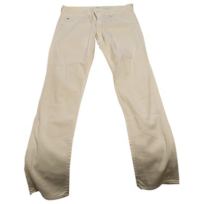 Pre-owned Hudson White Denim - Jeans Jeans