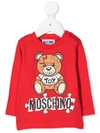 MOSCHINO PUZZLE TEDDY PRINT SWEATSHIRT