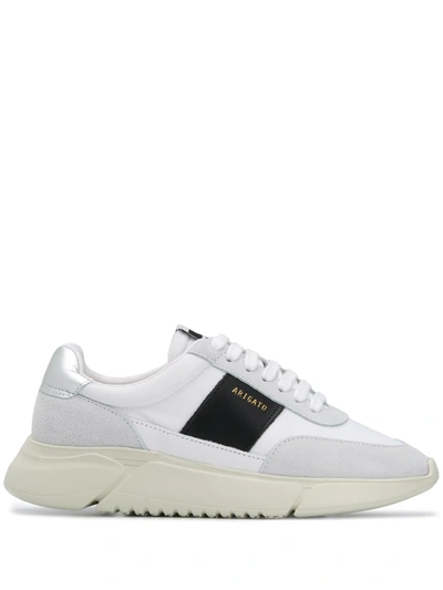 Axel Arigato Genesis Vintage Runner Panelled Recycled Polyester And Leather-blend Trainers In White