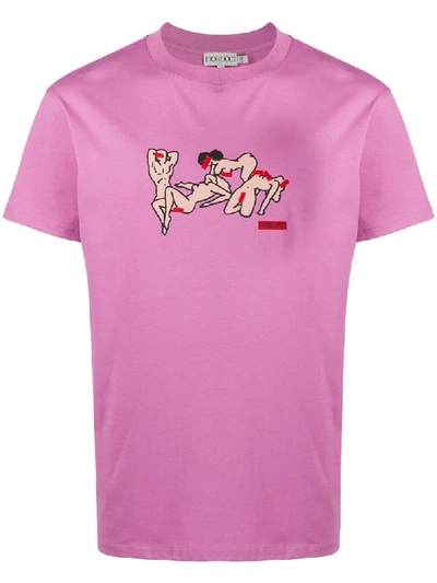 Fiorucci T-shirt Mit Grafischem Print In Pink