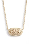 Kendra Scott Elisa Pendant Necklace In Gold Filigree