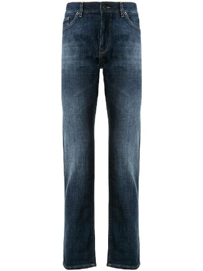 Hugo Boss Athleisure Mid-rise Straight Leg Jeans In Blue