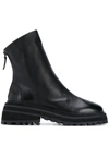 Marsèll Chunky Sole Leather Ankle Boots In Black