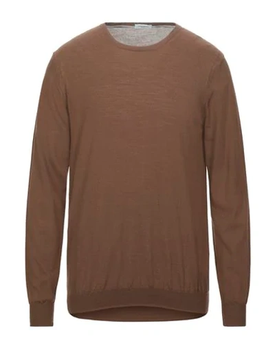 Paolo Pecora Sweaters In Brown