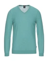 Hugo Boss Sweaters In Green