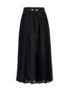 MONCLER MONCLER MESH MIDI SKIRT