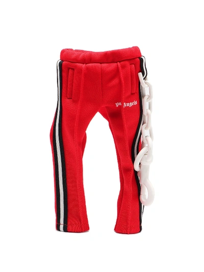 Palm Angels Mini Trackpants Tech Key Holder In Red