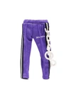 Palm Angels Mini Trackpants Tech Key Holder In Purple