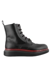ALEXANDER MCQUEEN HYBRID BROGUED ANKLE BOOTS