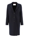 Harris Wharf London Blue Single-breasted Coat