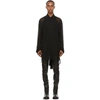 ANN DEMEULEMEESTER ANN DEMEULEMEESTER BLACK SHEER MCLOTTIE SHIRT