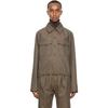 LEMAIRE LEMAIRE BROWN MILITARY JACKET