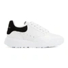 Alexander Mcqueen White And Black Runner Oversized Sneakers In 9061 Ow/bl