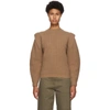ISABEL MARANT ISABEL MARANT BROWN CASHMERE AND WOOL BOLTON SWEATER