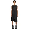 ISSEY MIYAKE PLEATS PLEASE ISSEY MIYAKE BLACK DIAGONAL PLEATS MID-LENGTH DRESS