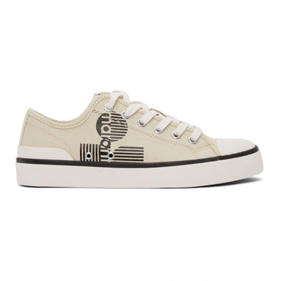 Isabel Marant Binkoo Logo Printed Sneakers In Cream