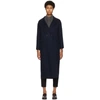 MAX MARA NAVY WOOL ARGO COAT