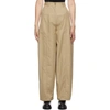 MM6 MAISON MARGIELA MM6 MAISON MARGIELA BEIGE WIDE-LEG TROUSERS