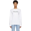 MUSEUM OF PEACE AND QUIET WHITE 'NATURALIST' LONG SLEEVE T-SHIRT
