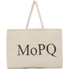 MUSEUM OF PEACE AND QUIET OFF-WHITE 'MOPQ' TOTE