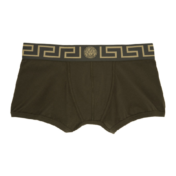 Versace Underwear Green Medusa Boxer Briefs In A89j Mltryg | ModeSens