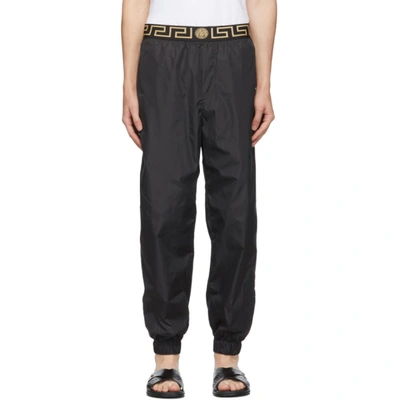 Versace Elasticated Logo Track Trousers - 黑色 In Black