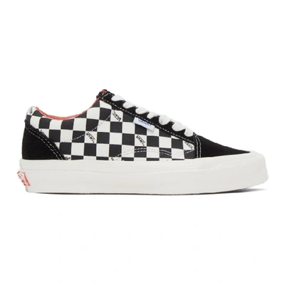 Vans 黑色 And 灰白色 Checkerboard Ns Og Old Skool Lx 运动鞋 In Checker Bla