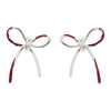 SHUSHU-TONG SHUSHU/TONG SILVER BLOOD BOW EARRINGS