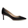 Jimmy Choo Romy 60mm Patent Pointed-toe Pumps In Black