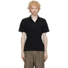 Issey Miyake Pleated Short-sleeve Polo Shirt In Black