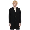 ISSEY MIYAKE HOMME PLISSE ISSEY MIYAKE BLACK BASIC LONG COAT