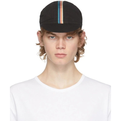 Paul Smith 黑色 Artist Stripe Cycling 棒球帽 In 79 Black