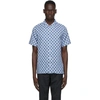 PS BY PAUL SMITH PS BY PAUL SMITH BLUE POLKA DOT CASUAL SHORT SLEEVE SHIRT