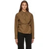 LEMAIRE BROWN TWISTED SHIRT