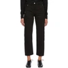 LEMAIRE BLACK TWISTED JEANS