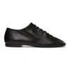Lemaire Square-toe Lace-up Shoes In Black